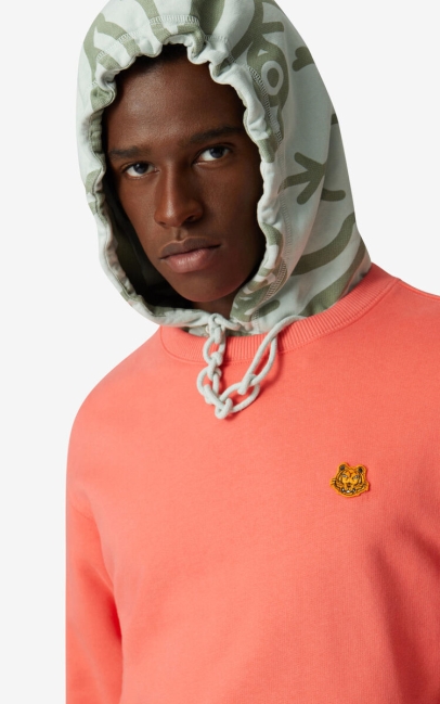 Kenzo Men Tiger Crest Sweatshirt Poppy